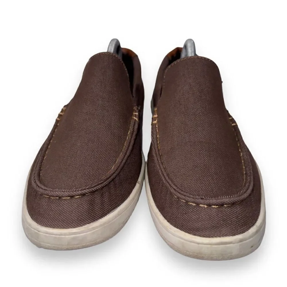 Levi's Casual Slip-on Comfort Canvas Loafers‎ Brown 51825209B Men's 8.5